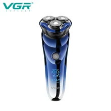 

VGR Electric Shaver For Men Washable Razor Rotating Triple Blade Beard Trimmer Beard Cutting Machine Digital Display V-305