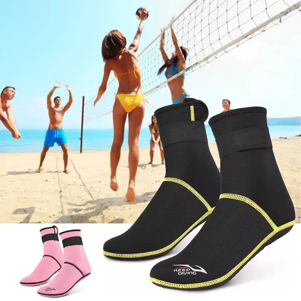Diving Socks 3mm Neoprene Beach Water Socks Thermal Wetsuit Boots Anti Slip Diving Socks for Rafting Snorkeling Sailing Swimming