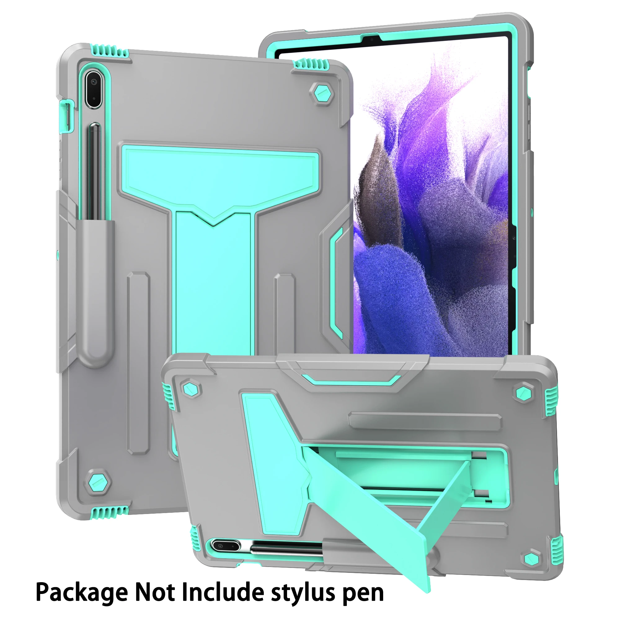 3-in-1 Tablet Case with All-Round Protection and T-Shaped Stand