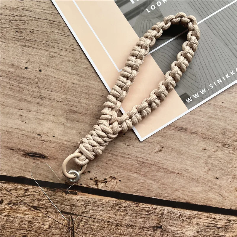 Braided Outdoor Wrist Strap Keychain for Phone and Camera Accessories