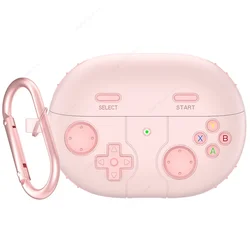 Custodia protettiva in silicone morbido per auricolari wireless a forma di console di gioco 3D
