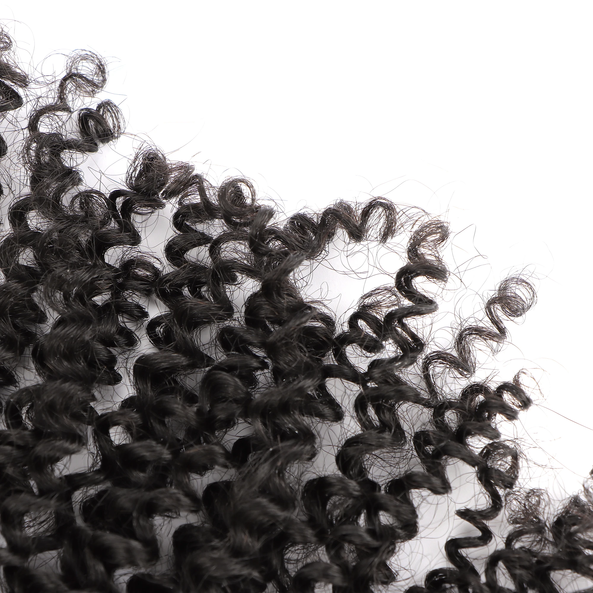 AHVAST Jerry curly 100g clip in weft hair extension natural color human hair virgin weft extensions