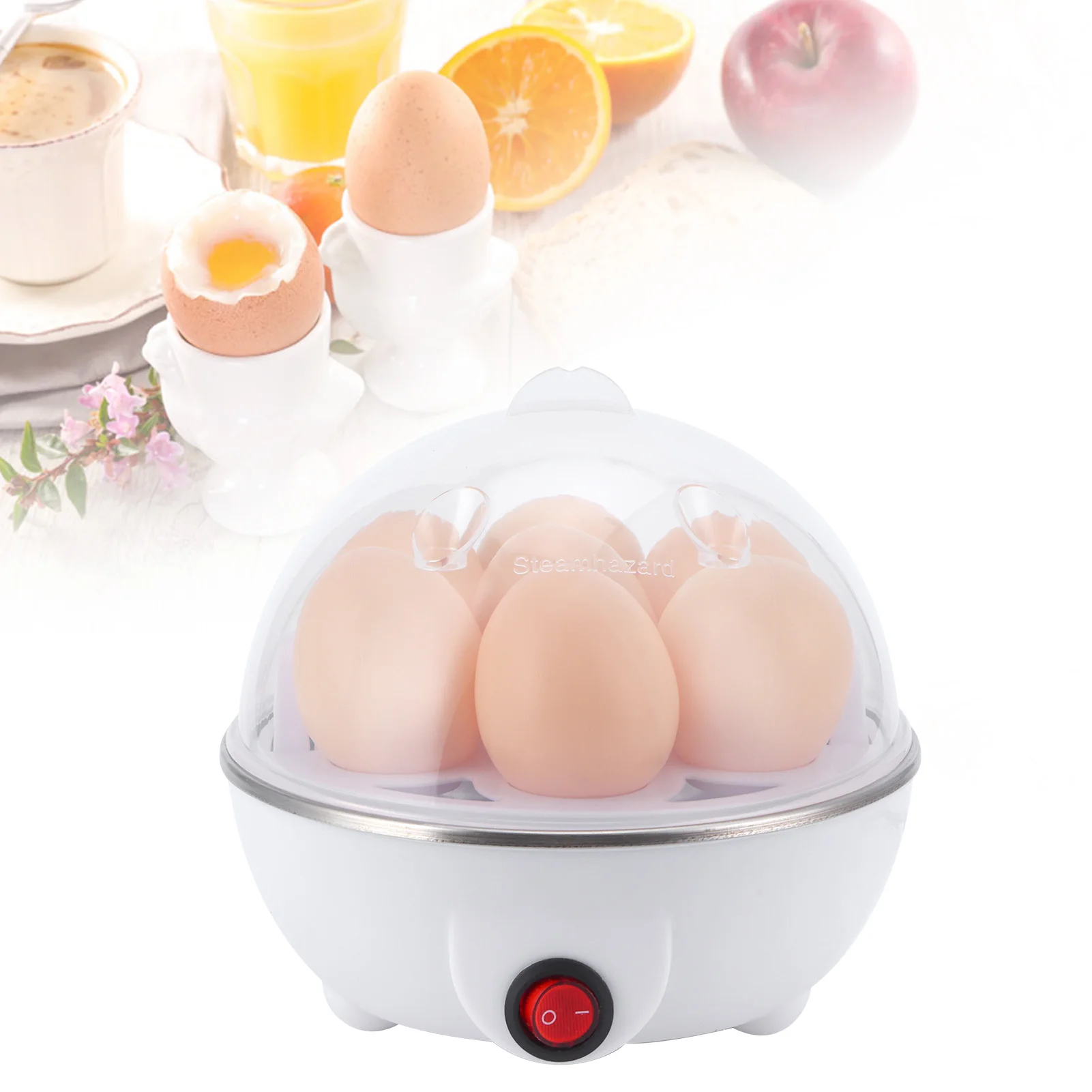 Electric Eggs Boiler Multifunctional Mini Eggs Cooker Steamer Poacher for Kitchen Use