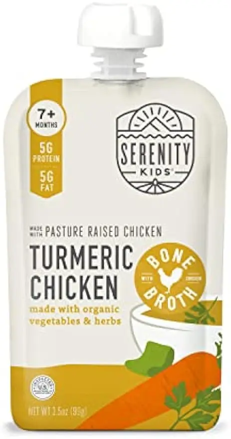 

Clean Label Project Purity Award Certified | 3.5 Ounce BPA-Free Pouch | Pasture Raised Turmeric Chicken | 12 Count