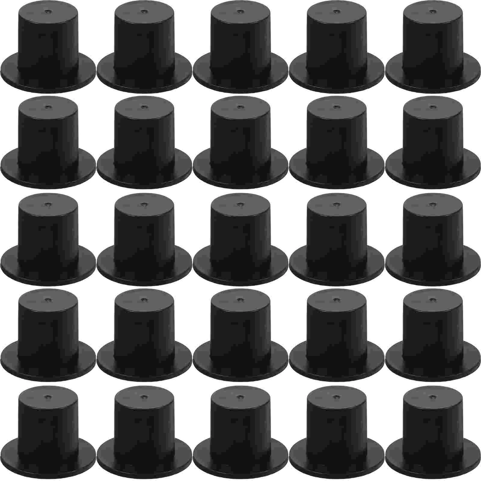 

50/100pcs Mini Clown Hat Snowman Hat Plastic Miniature Doll Formal Hats For DIY Crafts Doll Accessories Decoration