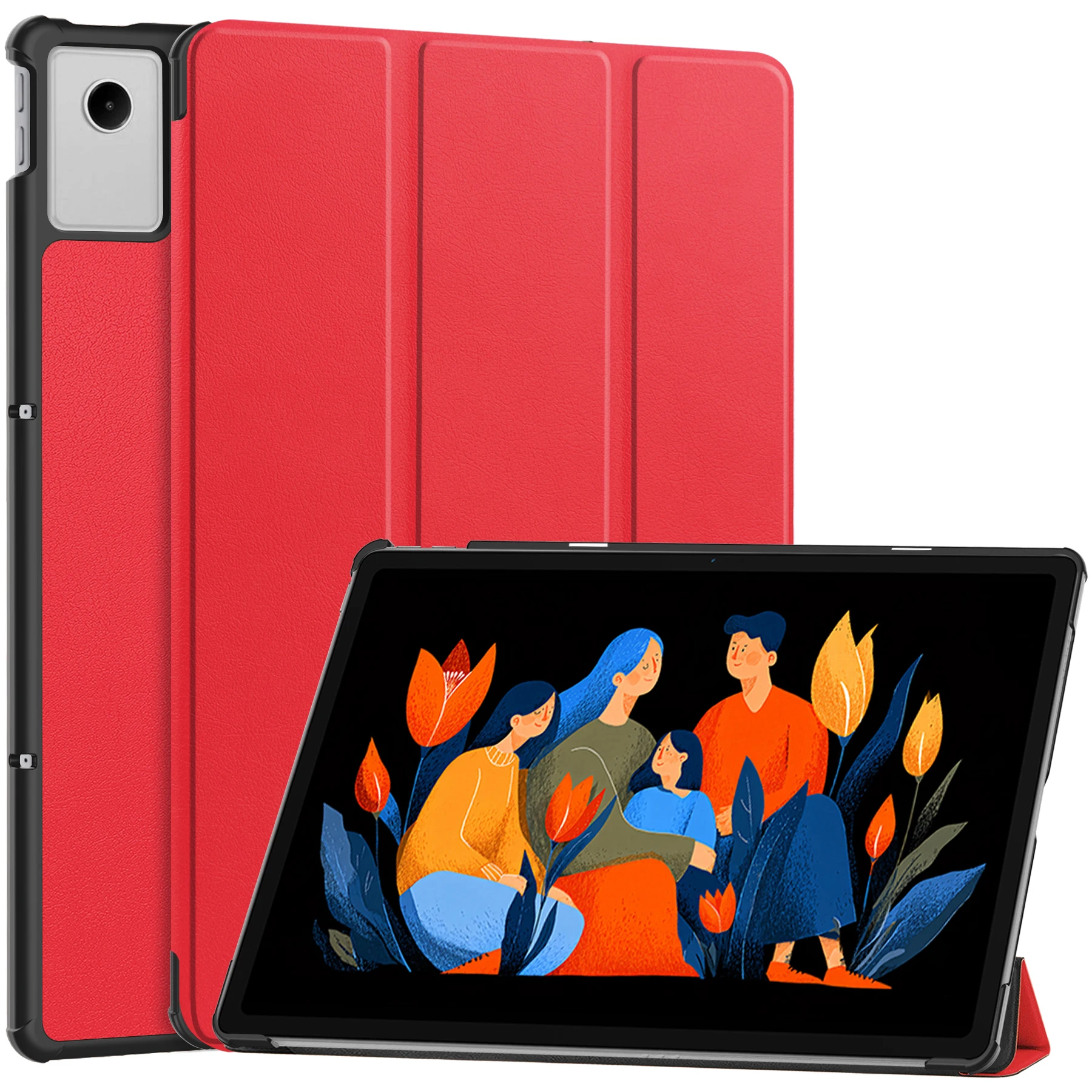 Premium Tri-Fold Stand PU Leather Tablet Case - 12.1 Inch