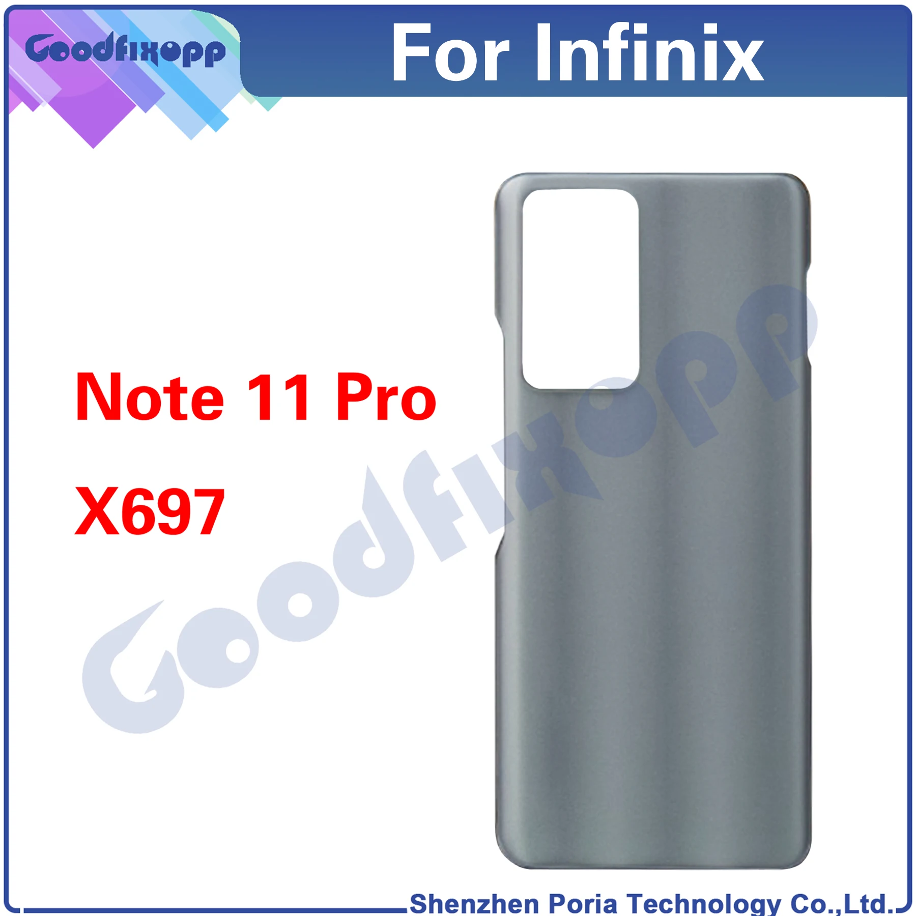 

10 шт. для Infinix Note 11 Pro X697 Note11Pro задняя зеркальная задняя крышка батарейного отсека
