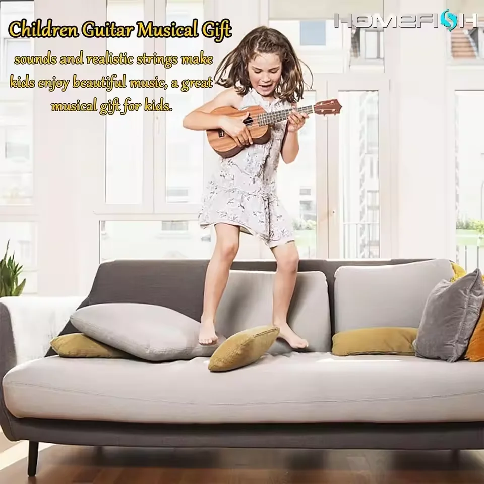 35cm Ukulele Children Guitar Toy Can Be Used To Play Elementary Instruments With Paddles Simulating Yukrili Music Toys 3