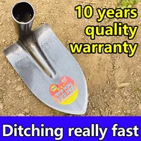 Household Thickened All Steel Hoe Soil Digging Vegetable Planting Large Hoe Weeding Outdoor Tools All Steel Hoe 2