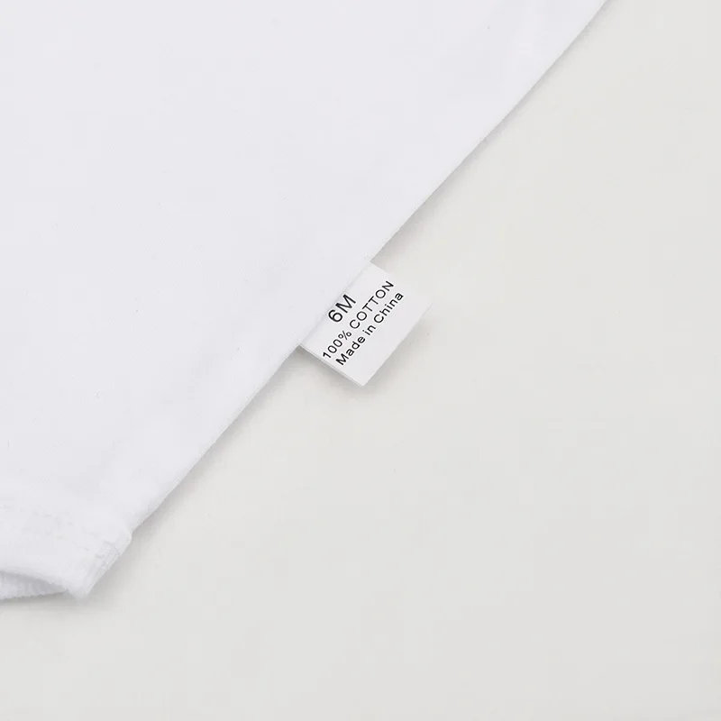 3/8PCS/LOT Long Sleeved Baby Bodysuits 100% Cotton Solid White Newborn Baby Boy Girl Rompers Infant Jumpsuit Ropa 0-12Month 5