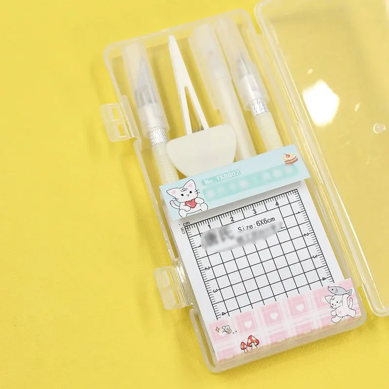 DIY Art Craft Tool Set with Cutting Mat & Sculpting Tools, Multi-Functional Creative Kit with Clear Storage Box for Handmade Pro 5
