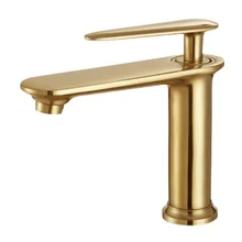 

High quality brass golden hot and cold basin faucet black bathroom faucet bathroom accessories