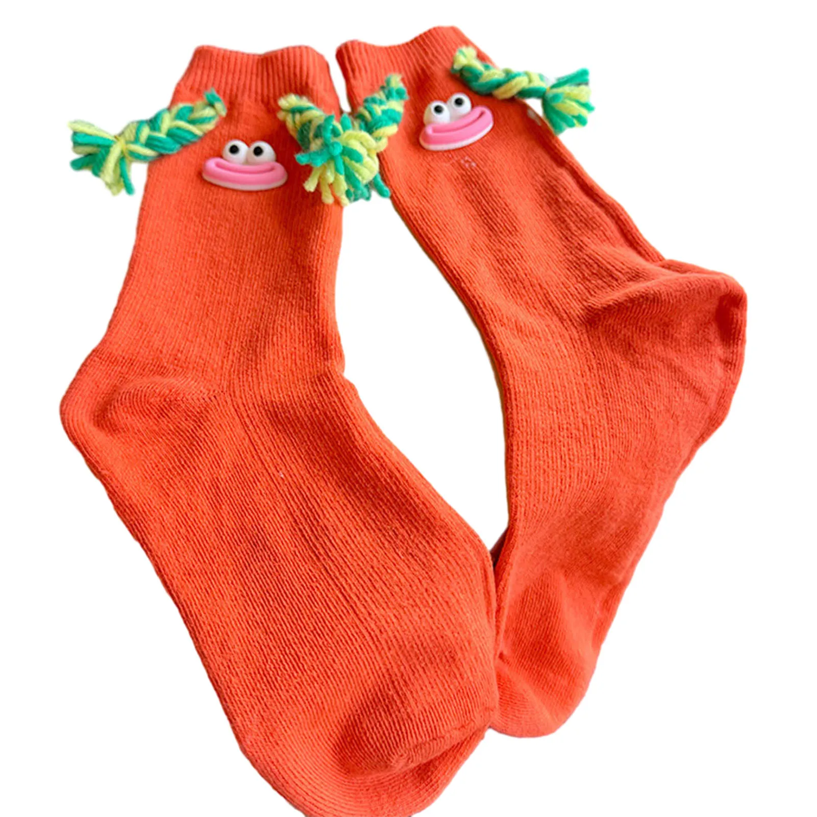 

Womens Casual Crew Socks Above Ankle Thick Soft Knitted Funny Socks for Women Slipper Socks