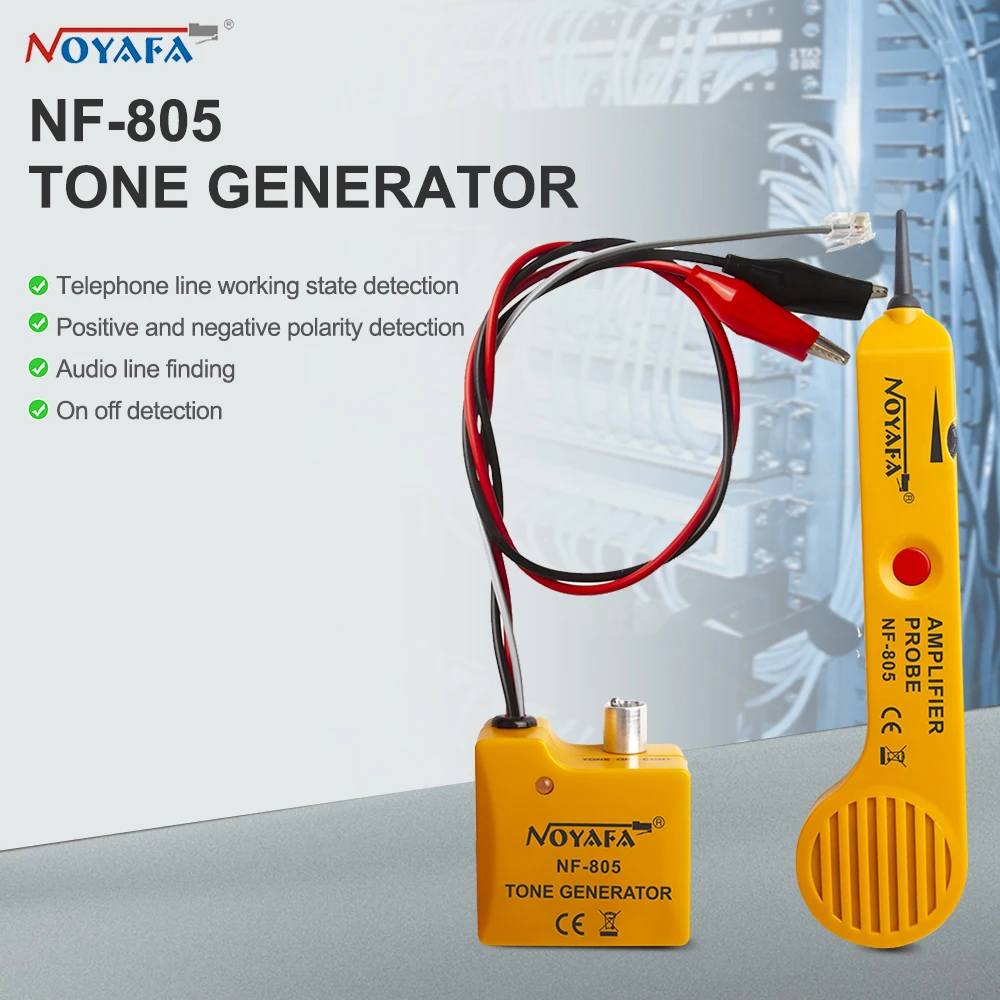 

Noyafa 200EP Cable Tester Tone Generator NF-805 High Accuracy Wire Tracer Inductive Amplifier with Adjustable Volume