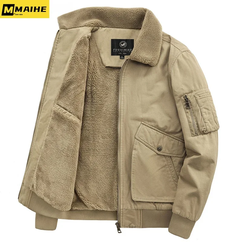 

Men's Retro Windbreaker Camping Man Coat 2022 Winter Bigsize Tactical Clothing Heating Casual Windbreak Luxury Cardigan Coats