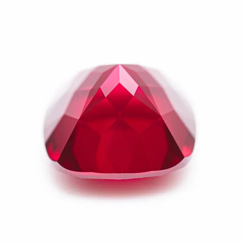 Lab Grown Ruby Pigeon Blood Square Cushion VVS1  Gemstone Charms Beads Diy Jewelry Making Materials Selectable AGL Certificate