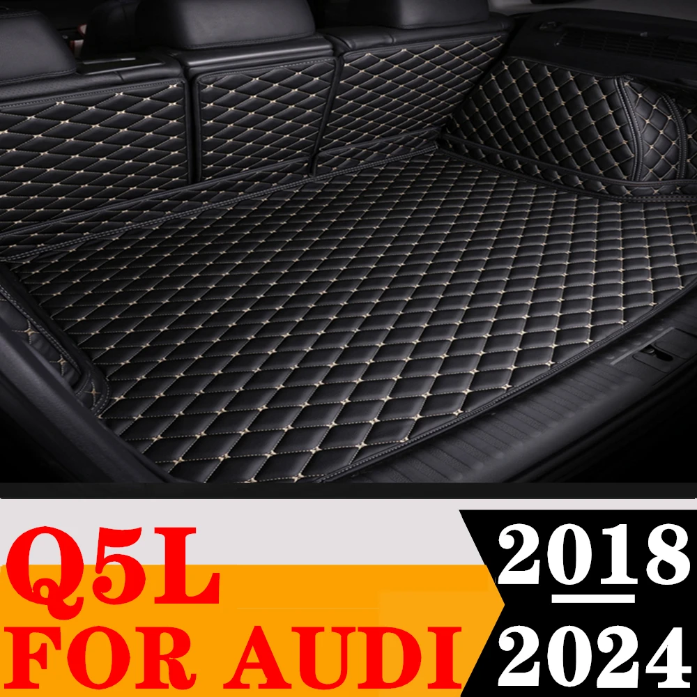 

Custom Full Set Car Trunk Mat For AUDI Q5L 2024 2023 2022 2021 2020 2019 2018 Rear Cargo Liner Tail Boot Tray Pad Carpet Parts