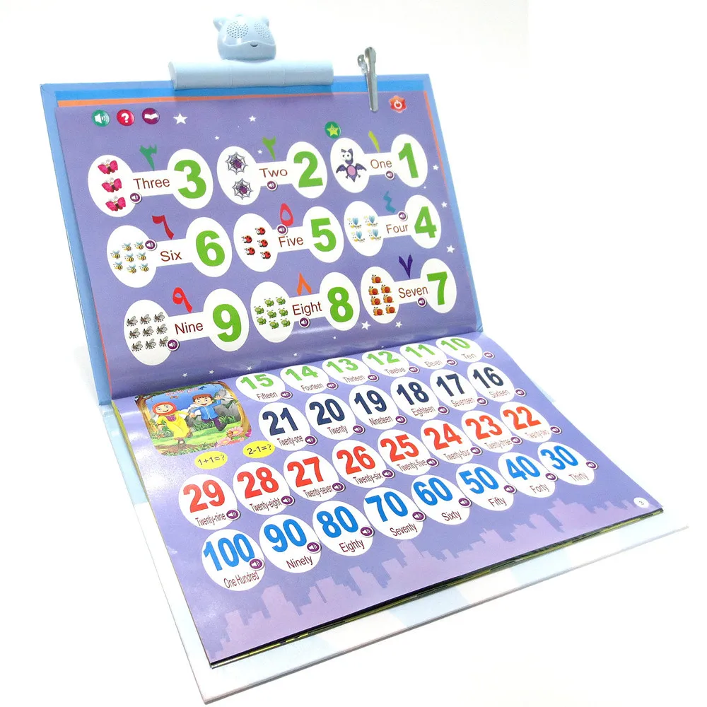 Child Early Point Reading Book Arabic E-Book Language Reading Book English Cognitive Learning Book Kids Interactive Toy with Pen 3