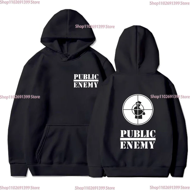 Zipper Hoodies men's MUSIC Rap Public Enemy fleece long sleeved rock men's sportswear skateboard sportswear hoodie