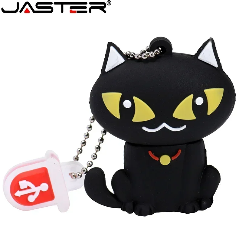 USB Flash Drive Flash Drive JASTER Cartoon Animal USB Flash Drive 4GB 16GB 32GB 64GB High speed U Stick 2.0 Wedding Holiday Gift Pendrive With Key Chain