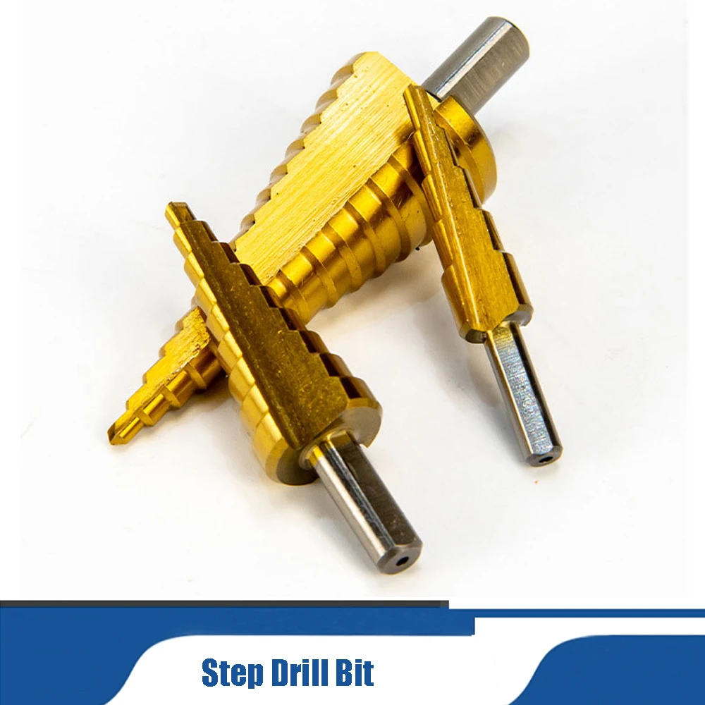 

4-12mm 4-20mm 4-32mm HSS Steel Titanium Step Drill Bit Metal Hole Cutter Wood Cone Core Drilling Twist Saw Drill Hole Saw Tool