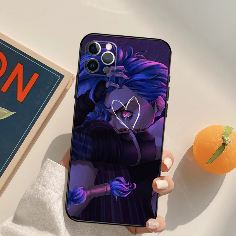 Anime Arcane Jinx Cover Case For iPhone 16 15 14 Pro Max 15
