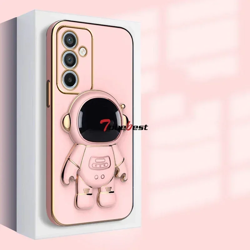 Astronaut Bracket Plating Phone Holder Case
