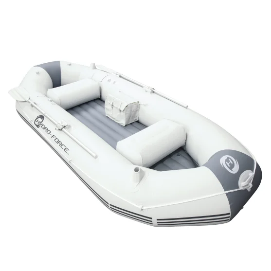 

Hot sale summer rowing fishing inflatable boat 115" x 50" x 18" inflatable boat hydro-force marine pro inflatable boat raft