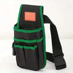 Compact Utility Tool Pouch with Belt Clip (Black Green)
