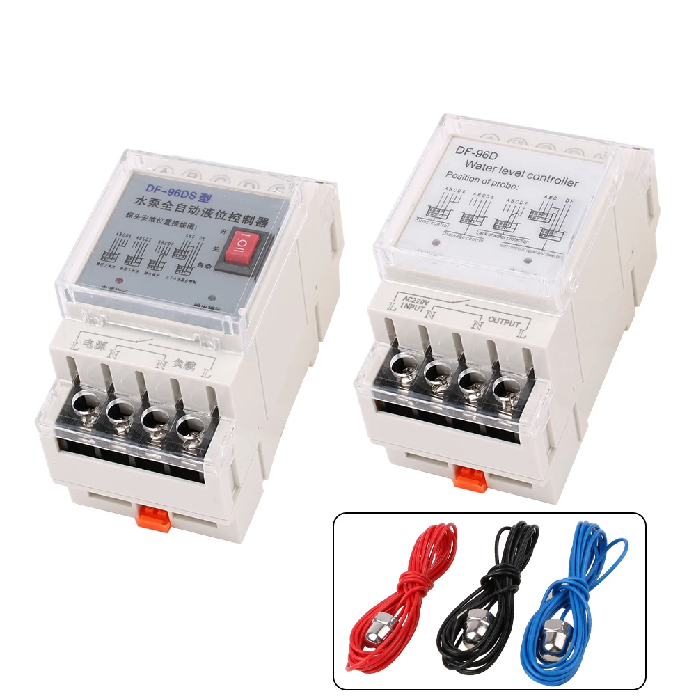 DF-96D DF-96DS Wasserstands regler Schalter 20 a220v Wassertank Flüssigkeits stand erkennung Sensor Wasserpumpe Controller 2m Drähte – Detail 5