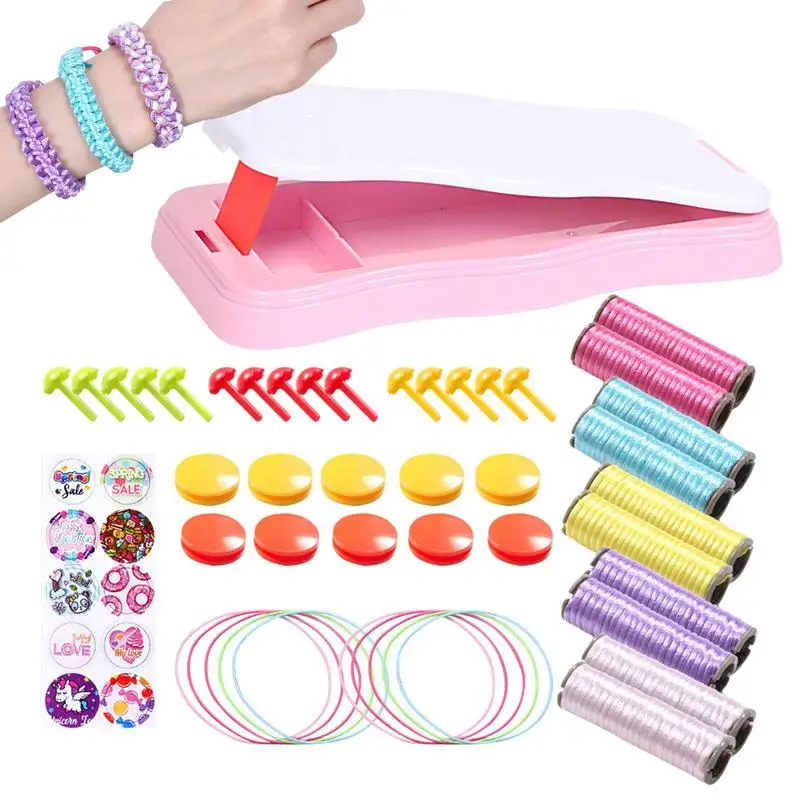 

Bracelet Making Kit For Girls DIY Bracelet Craft Kit Includes Colorful Threads And Braiding Art And Craft Toys For Girls
