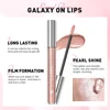 QIBEST Glitter Diamond Liquid Lipstick Waterproof Long Lasting Pearl Shiny Lip Gloss Metal Charming Women Lip Makeup 6 Colors 4