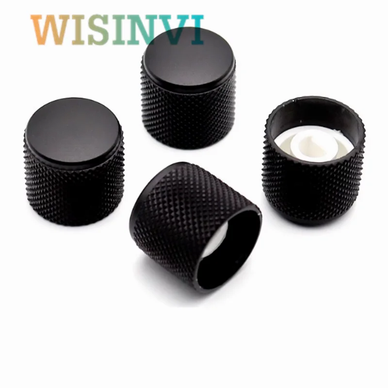 Potentiometer Knob Cap Aluminum Knob Aluminum alloy sandblasting knob cap Diameter 19mm Height 18mm Potentiometer Encoder Knob D Shaped Inner Hole 6mm 2PCS