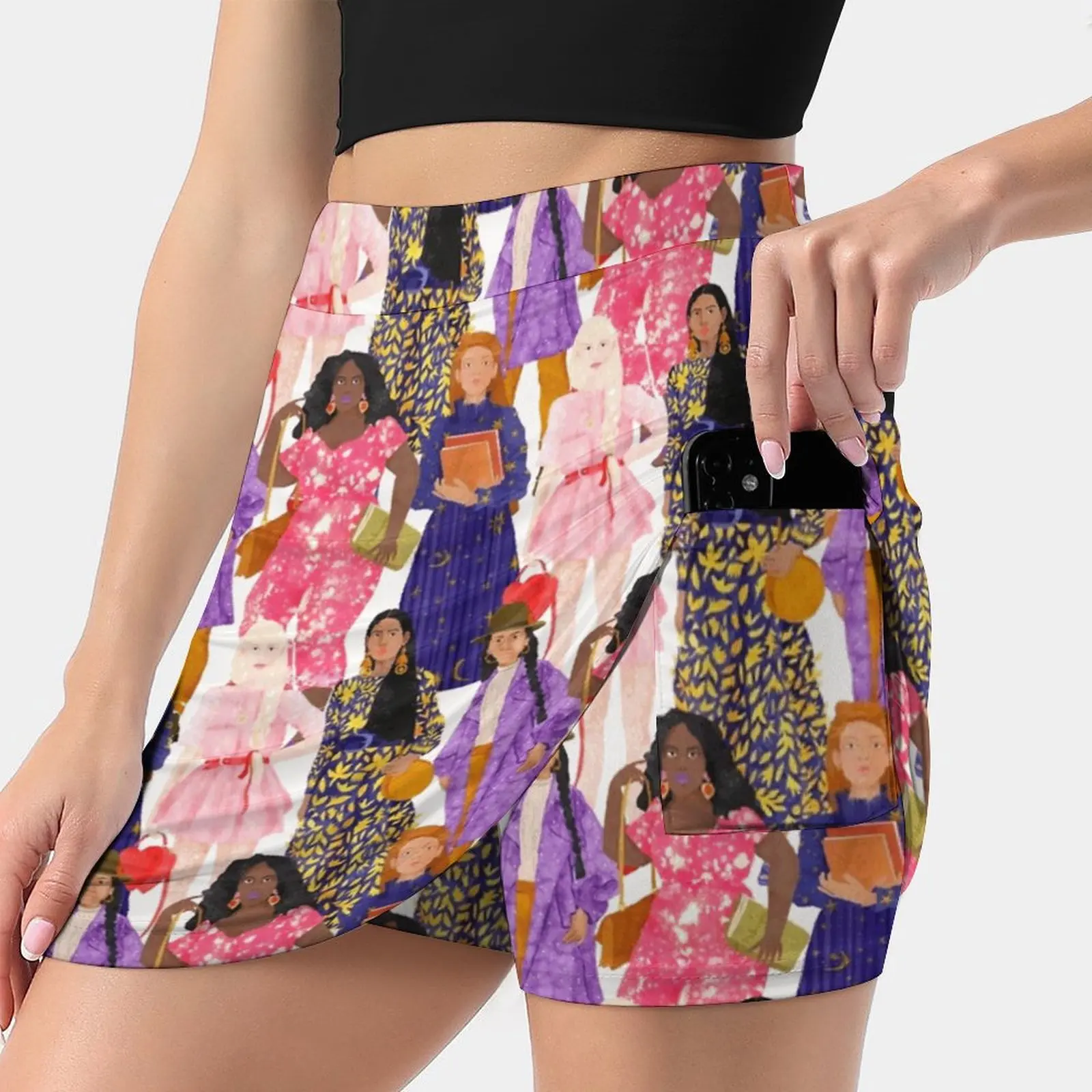 

Sisterhood Women's skirt Aesthetic skirts New Fashion Short Skirts Sisterhood Girls Women Feminism Group Portrait People Fashion