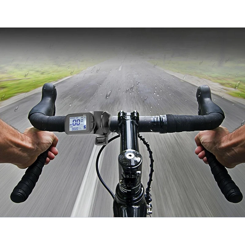 Ebike Display Panel 24V/36V/48V S886 Ebike LCD Display Panel Thumb Throttle for Electric Bicycles E-Scooter