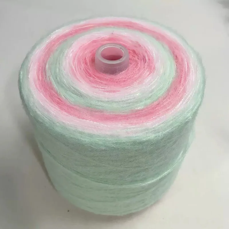 1000g 그라데이션 컬러 울사 수제 DIY 뜨개질 스웨터 스카프 숄 모자 보조 재료 뜨개질 울사