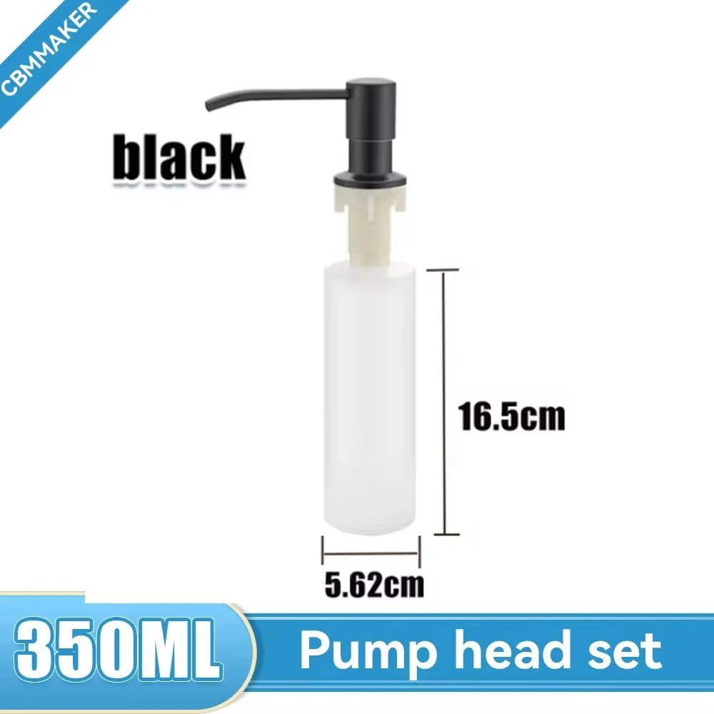 500ML Liquid Soap Bottle Sink Mount Stainless Steel Hand Pressure thumbnail 10
