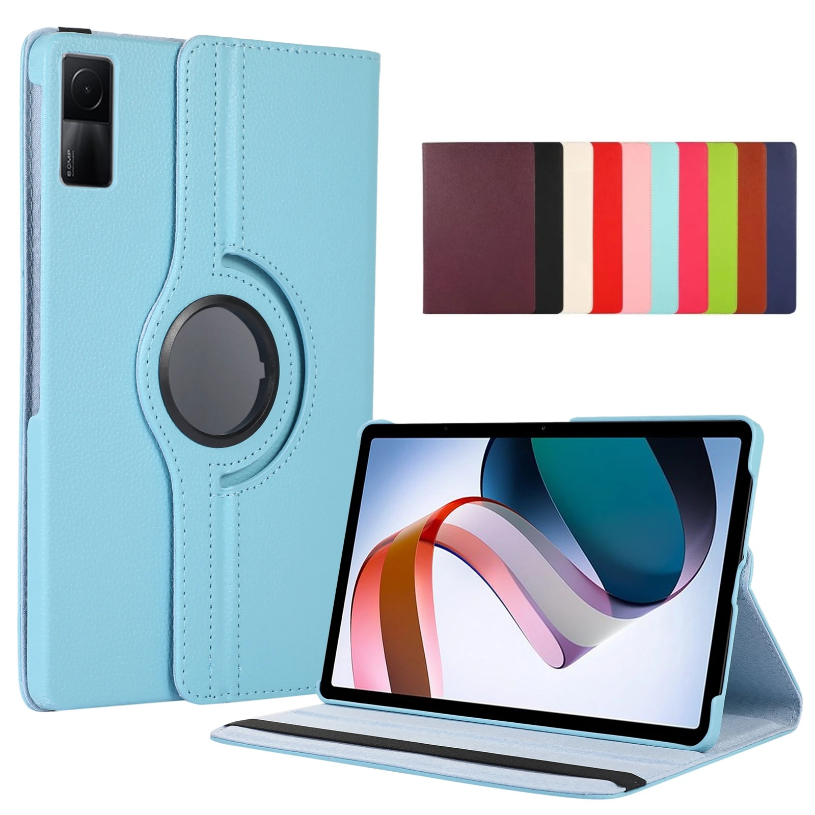 Capa de Couro Tablet 360 Graus de Rotação Case Flip Stand Xiaomi mi Pad Pro 11 Redmi Pad se 10.61 2023 pu