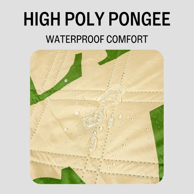 GERC 휴대용 야외 캠핑 피크닉 매트, 방습 및 방수, 접이식 용수철 외출