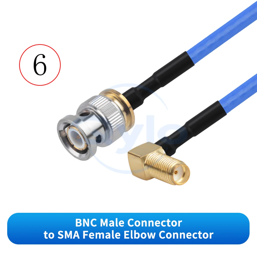 (1 Stück) BNC-zu-SMA-HF-Koaxialkabel RG402 Halbflexibles, versilbertes Kabel mit geringer Dämpfung, halbflexibles Kabel 0-18G – Detail 8