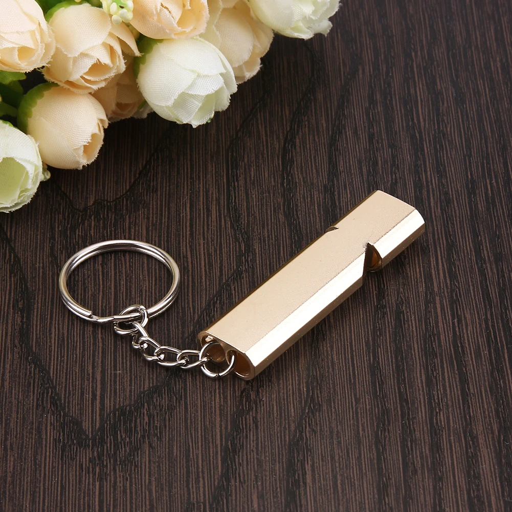 Double Pipe High Decibel 150 dB 5.5cm Outdoor Sports Camping Hunting Emergency Survival Whistle Keychain Sounding Chamber 1-4PCS whistle keychain survival whistle sport whistle sports whistle mini whistle