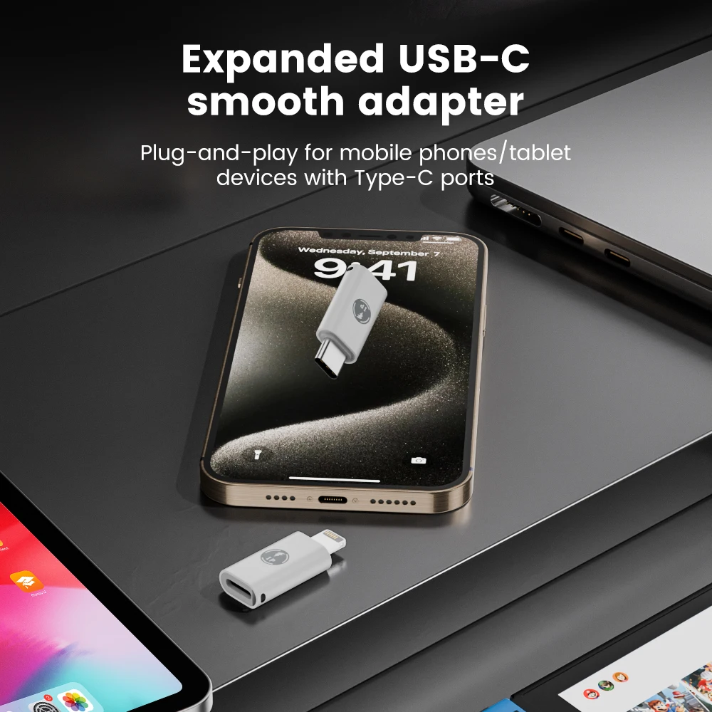 OLAF USB C 라이트닝 어댑터, 고속 충전 라이트닝 수-C 타입 암 어댑터, 아이폰 15 13 12 11 프로 맥스 XR XS X 8 7