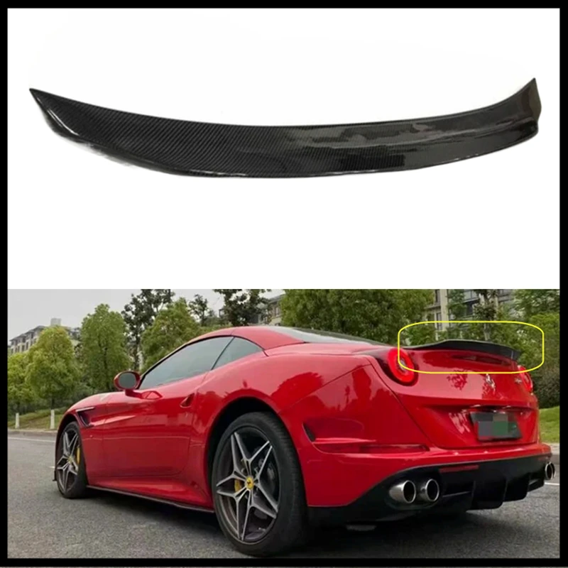 

Для Ferrari California T 2015 2016 2017 2018 19 2020 2021 22 высококачественный спойлер из настоящего углеродного волокна заднее крыло заднего багажника