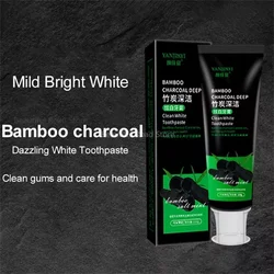 Bamboo Charcoal Black Toothpaste Deep Clean Mint Flavor Teeth Whitening Bad Breath Stains Oral Care 110g ะทัะฑะฝะฐั ะฟะฐััะฐ