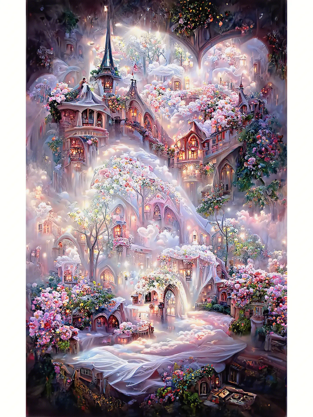 AB Dill Painting Diamond Paintings Castle Diamonds for Crafts Mosaic  Embroidery Full Accessories 5d Art Kit Fantasy Decorative - AliExpress