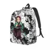 Demon Slayer Tanjiro Kamado Anime Backpack for Student School Bookbag Daypack Preschool Kindergarten Bag Gift 2