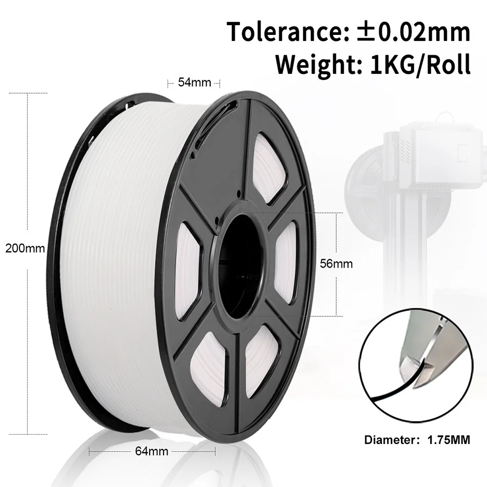Sunlu-pla Filamento Petg para Impressão 3d Inodoro Eco-friendly Bom Tougness Seda 1kg por Rolo 1.75 mm 3rolls - Imagem 5