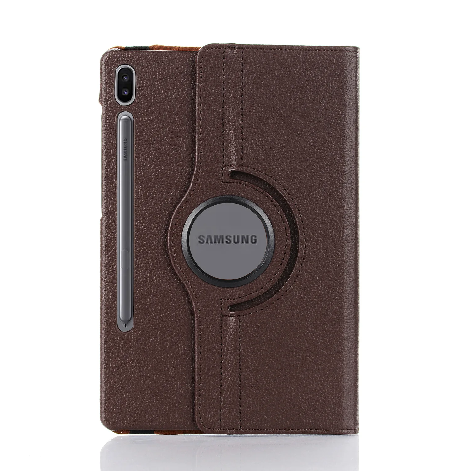 360° Rotating Leather Tablet Case with Stand Feature