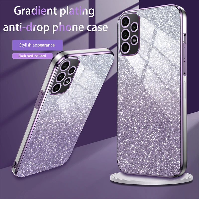 Shiny Glitter Plating Silicone Soft Back Cover Case