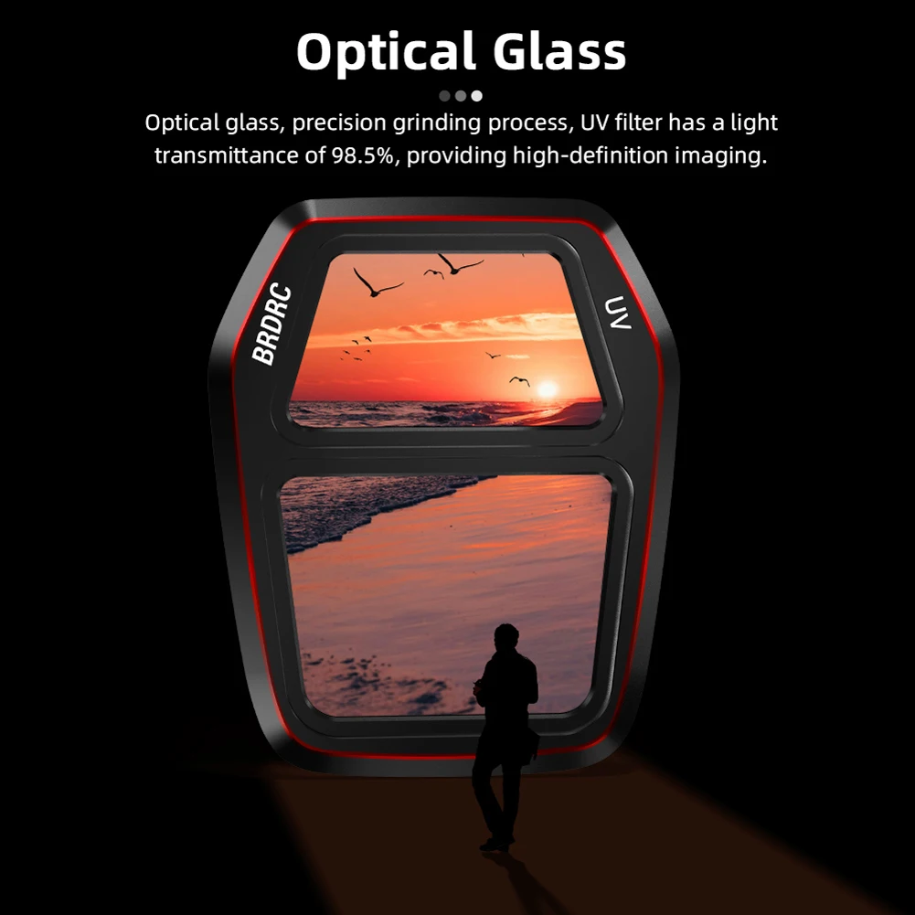 Description Picture 6 of itemFor DJI Air 3S Camera Lens Filter Set CPL/UV/ND8/ND16/ND32/ND64 Lens Filter Polarizer Neutral Density Filter Kit